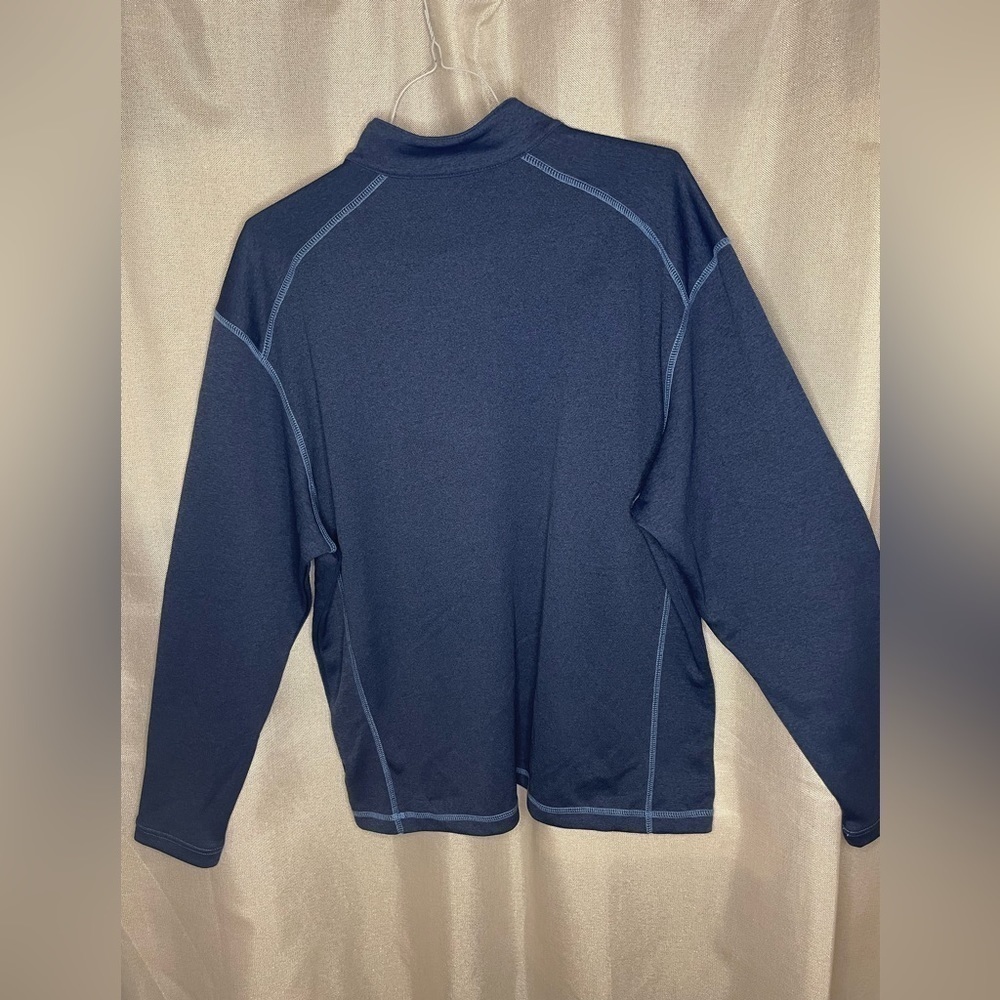 New Pebble Beach Performance Mens Medium Blue Quarter Zip Up Pullover XL - Picture 4 of 9